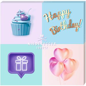 Pralinen Niederegger Happy Birthday, 8 Stück