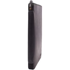 Produktbild für Schreibmappe Menzo MB47, schwarz, Echt Leder