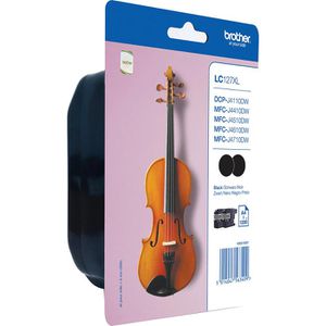 Produktbild für Tinte Brother LC-127XLBKBP Doppelpack