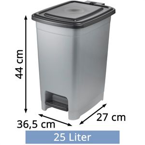 Produktbild für Mülleimer Keeeper Olaf, silber