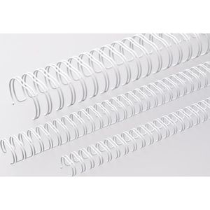 Drahtbinderücken Renz Ring Wire, weiß, für A4