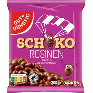 Produktbild für Schokofrüchte Gut&amp;Günstig Schoko Rosinen