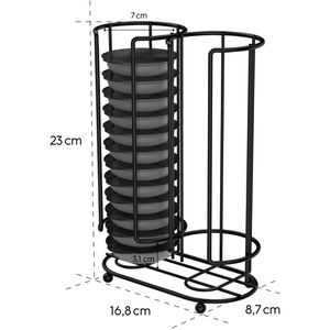 Produktbild für Kapselhalter Xavax Barista, schwarz