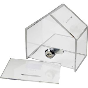 Produktbild für Spendenbox HMF 46911 Spendenhaus, Acryl, transparent