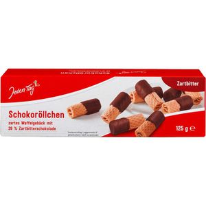 Waffeln JedenTag Schoko-Röllchen, Zartbitter