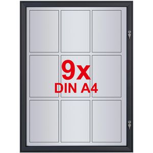 Produktbild für Schaukasten Showdown-Displays anthrazit, außen