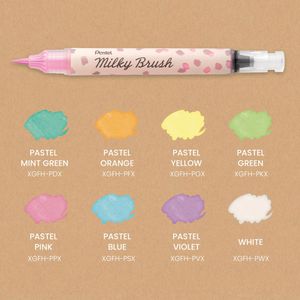 Produktbild für Brush-Pen Pentel XGFH-PWX, Milky Brush