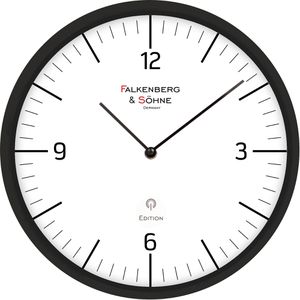 Wanduhr Falkenberg&Söhne Design, Kunststoff, analog, Funkuhr