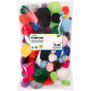 Pompons Folia 50109, farbig sortiert