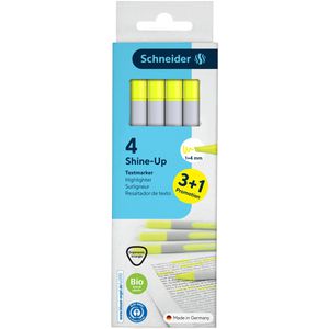 Produktbild für Textmarker Schneider Shine-Up, 4 Stück