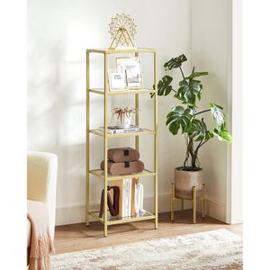 Produktbild für Bücherregal Vasagle LGT029A01, gold