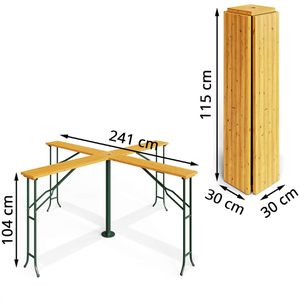 Produktbild für Stehtisch CASARIA Quattro, 100051, natur