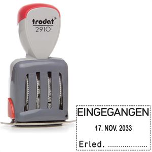 Produktbild für Datumstempel Trodat Classic 2910 P04/C9, für Stempelkissen