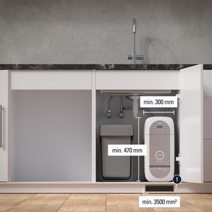 Produktbild für Untertisch-Wasserfilter GROHE Blue Home L-Auslauf Starter Kit