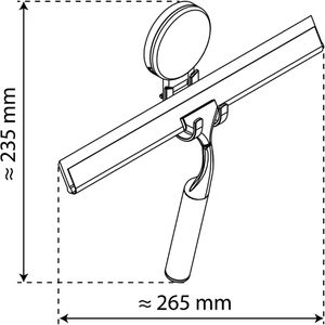 Produktbild für Duschabzieher EISL BA0206, Edelstahl