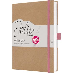 Produktbild für Notizbuch Sigel Jolie Pure Pink, JN841, Karton Hardcover