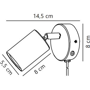 Produktbild für Wandleuchte Nordlux Explore, aus Aluminium, für innen