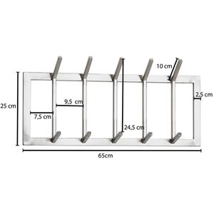 Produktbild für Wandgarderobe Wohnling WL6.443, Metall