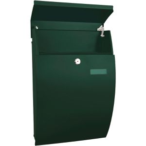 Produktbild für Briefkasten PROREGAL Geronan, grün, aus Stahl