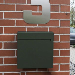 Produktbild für Briefkasten SafePost ScanPro 810 RAL6009, grün, aus Stahl