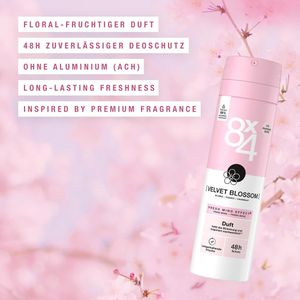 Produktbild für Deodorant 8x4 Velvet Blossom, Spray