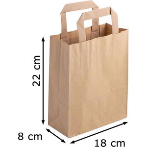 Produktbild für Papiertüten Biozoyg DSE02304, braun