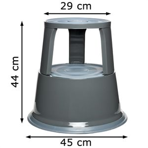 Produktbild für Rollhocker Alco 895-29, aus Metall