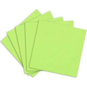 Produktbild für Servietten Papstar 81656, limonengrün