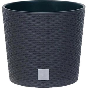 Übertopf Prosperplast Rato Round, anthrazit, Ø 20 x 19 cm