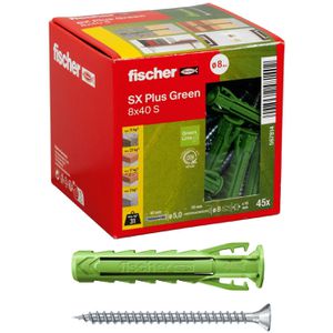 Produktbild für Schrauben-Dübel-Set Fischer 567814, SX Plus Green S