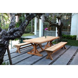 Produktbild für Gartentisch Garden-Pleasure KISAR, Teakholz