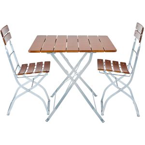 Bistrotisch RUKU1952 TQU80S2NU, wettergest, eckig, 3-teilig