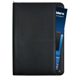 Produktbild für Schreibmappe DESQ 3685 Business Classy, schwarz, Kunstleder