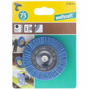 Produktbild für Drahtbürste Wolfcraft 2726000-1, fein, Scheibenbürste Ø 75mm