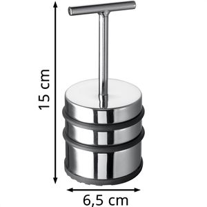 Produktbild für Türstopper Alco 2853, aus Gummi/Metall, mit Griff