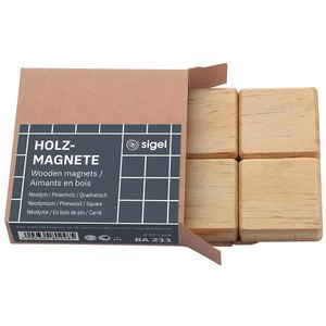 Produktbild für Magnete Sigel BA211, Holz, braun, Neodym Magnet