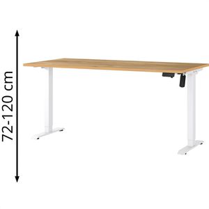 Schreibtisch Germania Profi 3.0, 8024-242, eiche / weiß