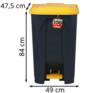 Produktbild für Mülltonne Floordirekt Olaf, 100 Liter
