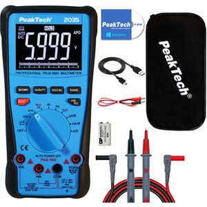 Produktbild für Multimeter PeakTech P 2035, digital, True RMS