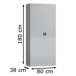 Produktbild für Mehrzweckschrank ClassiX X-545520, abschließbar, lichtgrau