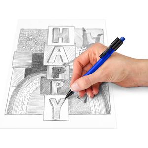 Produktbild für Druckbleistift Staedtler Graphite 777, blau, Kunststoff
