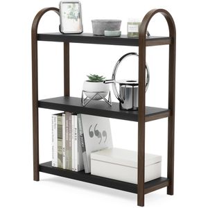 Produktbild für Bücherregal Umbra Bellwood, walnuss / schwarz