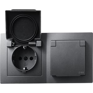 Produktbild für Steckdose McPower Flair IP44, Unterputz
