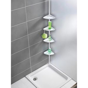Produktbild für Duschablage Wenko Teleskop Duschecke Compact, weiß
