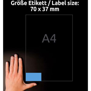 Produktbild für Universaletiketten Zweckform 3449, blau