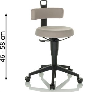 Produktbild für Drehhocker hJh-OFFICE TOP WORK FLEX, 925006
