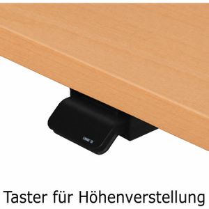 Produktbild für Schreibtisch Hammerbacher XMST 29214, buche, mit Sideboard