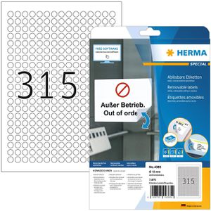 Produktbild für Universaletiketten Herma 4385, weiß
