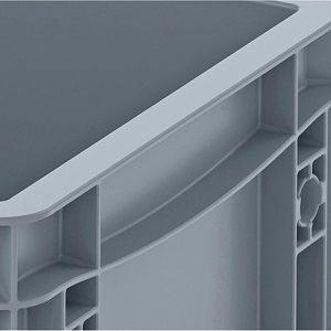 Produktbild für Eurobox AUER EG 32/12 HG, grau, 5,3 Liter