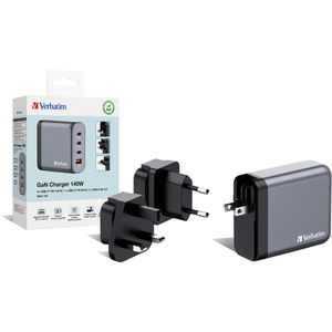 Produktbild für USB-Ladegerät Verbatim GNC-140, GaN, 140 Watt